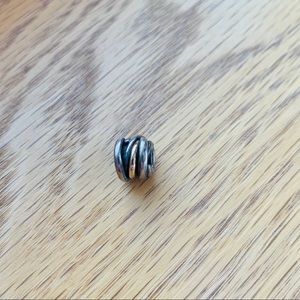 Authentic Pandora Charm - Silver & Gold Bands